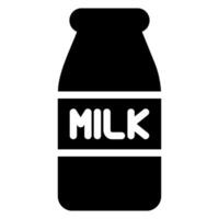 Milch-Glyphe-Symbol vektor