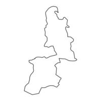al Buraimi Gouvernorat Karte, administrative Aufteilung von Oman. Vektor Illustration.