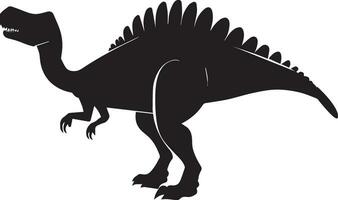 Dinosaurier Vektor Silhouette Illustration schwarz Farbe