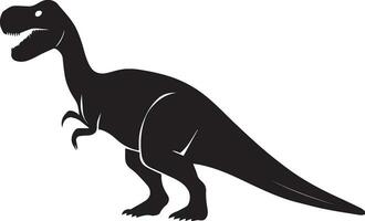 Dinosaurier Vektor Silhouette Illustration schwarz Farbe