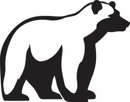 Polar- Bär Vektor Silhouette Illustration schwarz Farbe