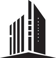 Gebäude Logo Vektor Silhouette Illustration