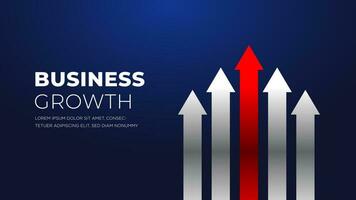 Pfeile von Geschäft Verkauf Wachstum dunkel Blau Hintergrund vektor