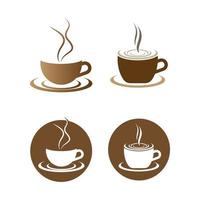 kaffekopp logotyp bilder vektor