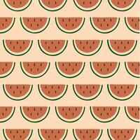 vattenmelon mönster bakgrund. social media posta. frukt vektor illustration.