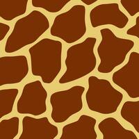 Giraffe Muster Hintergrund. abstrakt wild Tier Haut drucken Design. eben Vektor Illustration.