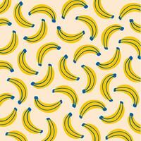 Banane Muster Hintergrund. Sozial Medien Post. Obst Vektor Illustration.