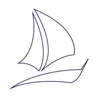 båt ikon illustration vektor