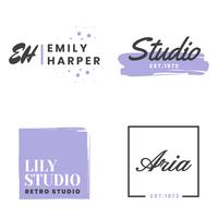 Feminin Vintage Retro Vector Logo