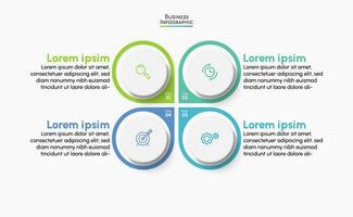 Präsentationsgeschäft Infografik Vorlage vektor