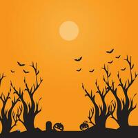 Hintergrund Vektor Design mit Halloween Thema