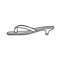 Nahansicht von Frau Füße tragen Sandalen, Schuhe Vektor Symbol Illustration. Mode Objekt Design Konzept. Schönheit und Mode, hoch Fersen, Schuhwerk, Schönheit, Mode, Schuhwerk Design, Feier.