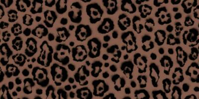 sömlös vattenfärg leopard mönster. suddig djur- skriva ut med fläckar vektor
