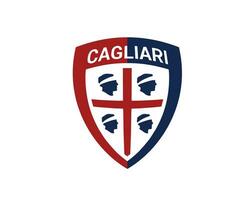 cagliari Verein Logo Symbol Serie ein Fußball kalcio Italien abstrakt Design Vektor Illustration
