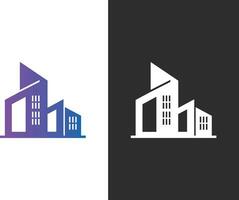 Gebäude Konstruktion Logo Vektor Illustration
