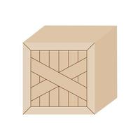 träförpackningslåda vektor