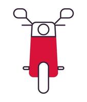 rotes Motorradsymbol vektor