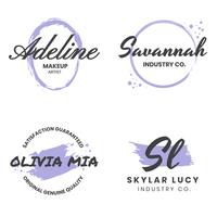 Feminin Vintage Retro Vector Logo