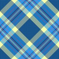 Muster Textil- Hintergrund von prüfen nahtlos Plaid mit ein Tartan Vektor Stoff Textur.