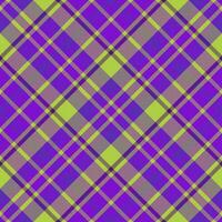 prüfen Muster Hintergrund von Plaid Textur Textil- mit ein Tartan Stoff nahtlos Vektor. vektor