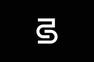 kreativ und Fachmann Initiale Brief s ein Logo Design Vorlage auf schwarz Hintergrund vektor