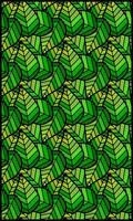 hand dragen exotisk grön lövverk mönster bakgrund. vektor illustration