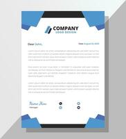 modern professionell företags- brev design, brev huvud, brevpapper, kreativ företag eller företag brev design mall vektor