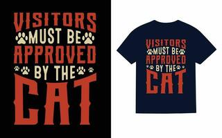 katt t-shirt design vektor