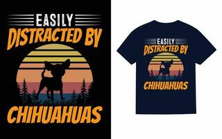 chihuahua hund t-shirt design, typografi, vektor, t skjorta vektor