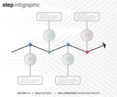 Infografik-Designvorlage mit Platz für Ihre Daten. Vektor-Illustration. vektor