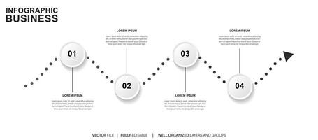 framsteg bar. steg bearbeta grafisk indikator design, app abstrakt gränssnitt element, hemsida Färg ladda ner skede. vektor infographic uppsättning