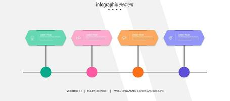 tillväxt möjlighet infographic Diagram design mall. redigerbar infochart med ikoner. instruktions- grafik med 4 steg sekvens. visuell data presentation. arial, merriweather sans typsnitt Begagnade vektor