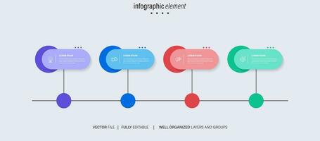 Sammlung von Vektor Kreis Diagramm Infografik Vorlagen zum Präsentationen, Werbung, Grundrisse, jährlich Berichte. 4 Optionen, Schritte, Teile.