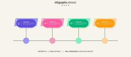 Infografiken Design mit Rede Blase vektor