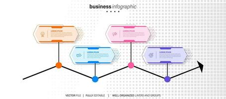 Vektor-Infografik-Vorlage vektor