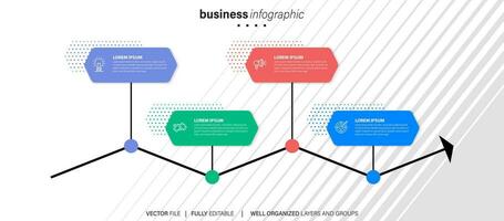 vektor av infographic runda mallar