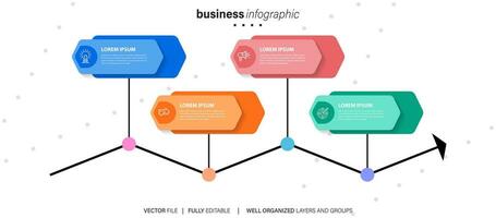 Infografiken Design mit Rede Blase vektor