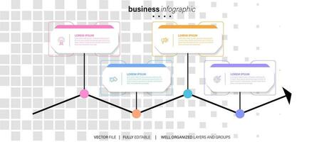 Infografiken Design mit Rede Blase vektor