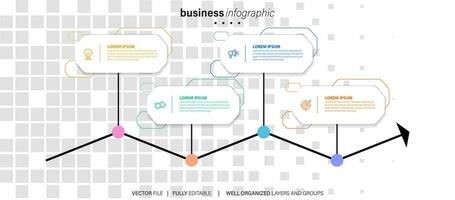 företag information visa bearbeta Diagram abstrakt element av de diagram diagram med steg, alternativ, sektion eller bearbeta vektor företag mall för presentation kreativ begrepp för infographic