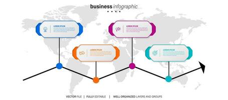 vektor företag infographic mall