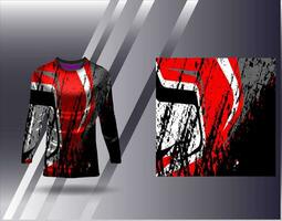 Sport Jersey und T-Shirt Vorlage Sport Design zum Fußball Rennen Spielen Jersey Vektor