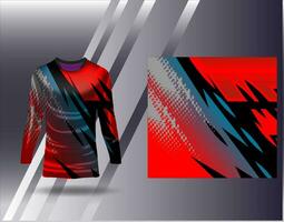 Sport Jersey und T-Shirt Vorlage Sport Design zum Fußball Rennen Spielen Jersey Vektor