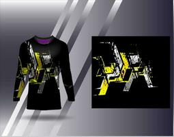 Sport Jersey und T-Shirt Vorlage Sport Design zum Fußball Rennen Spielen Jersey Vektor