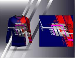 Sport Jersey und T-Shirt Vorlage Sport Design zum Fußball Rennen Spielen Jersey Vektor