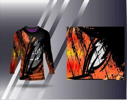 Sport Jersey und T-Shirt Vorlage Sport Design zum Fußball Rennen Spielen Jersey Vektor