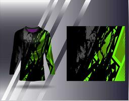 Sport Jersey und T-Shirt Vorlage Sport Design zum Fußball Rennen Spielen Jersey Vektor