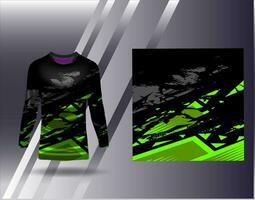 Sport Jersey und T-Shirt Vorlage Sport Design zum Fußball Rennen Spielen Jersey Vektor