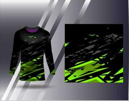 Sport Jersey und T-Shirt Vorlage Sport Design zum Fußball Rennen Spielen Jersey Vektor