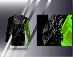 Sport Jersey und T-Shirt Vorlage Sport Design zum Fußball Rennen Spielen Jersey Vektor