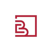 brev b logotyp design ikon vektor för företag eller initialer